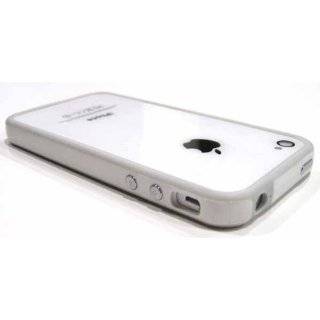 Chivel (TM) White Gray Protector Bumper Case Frame Cover for Apple 