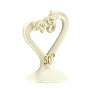   Hewitt Wedding Accessories 50th Anniversary Pearl Rose Cake Top