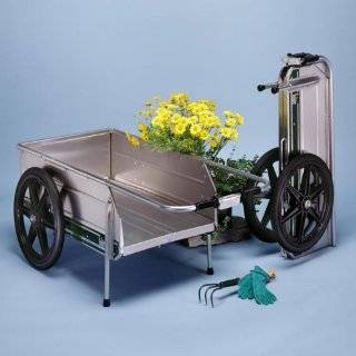 Tipke Foldit Aluminum Lawn and Garden Cart Color   Green