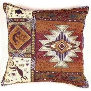 Kokopelli Native American Decorative Throw Pillow 17 x 17
