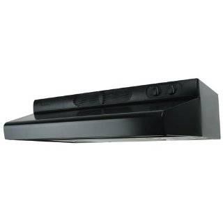   Energy Star Deluxe Quite Under Cabinet Range Hood, 30 Inch Wide, Black