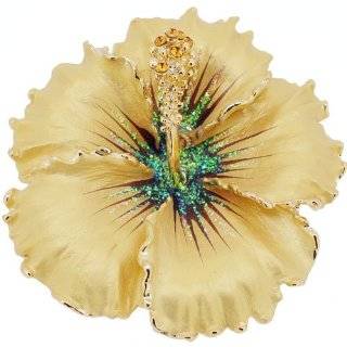  Topaz Peridot Golden Wreath Austrian Crystal Pin Brooch Jewelry