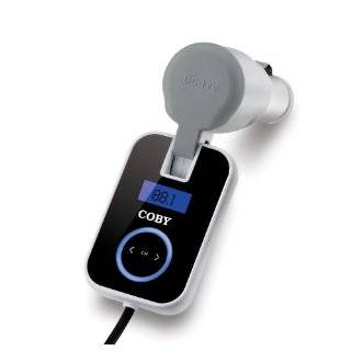 Coby CA 745 Wireless FM Car Transmitter with Digital Display and DC 