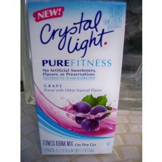Crystal Light On The Go Pure Fitness Grape, 7 Count Boxes (Pack of 6)