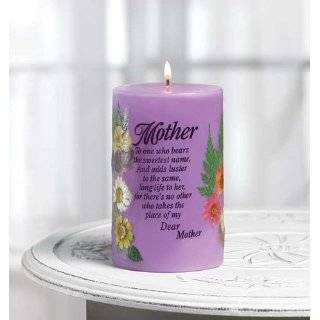   Mom Candle Poem Chamomile Tea Scent Dried Flower