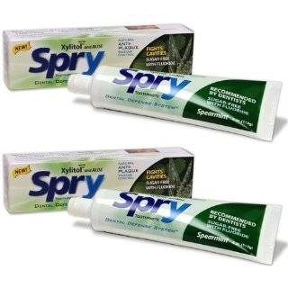 Xlear Spry Spearmint Fluoride Toothpaste, 4 oz , (Pack of 2)