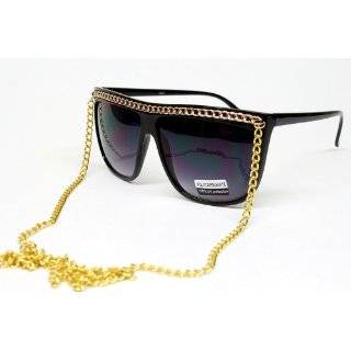 Wayfarer Retro 80s Celebrity Chained Chain Sunglasses W108