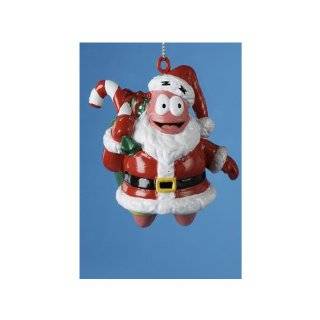   Star in Santa Suit Blow Mold SpongeBob Christmas Ornament 3.25