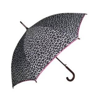 iRain, Fashion Stick Umbrella in Zebra Print with Colored 