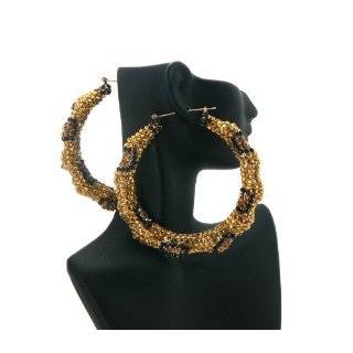   Wives PAParazzi Rhinestone Paved Bamboo Earring LEOPARD HE2000LEO