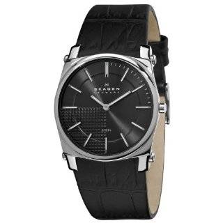  Skagen Denmark Mens Watch Form and Function on Leather 
