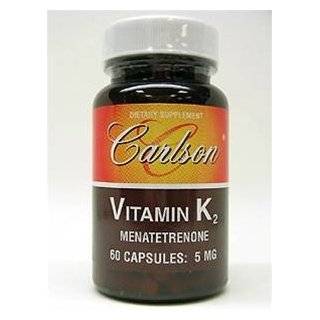 Carlson Labs Vitamin K 2, 5mg, 180 Capsules Carlson Vitamin K2 