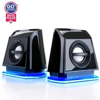 GOgroove BassPULSE 2MX USB Powered 2.0 Channel Computer Speakers for 