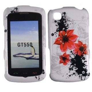  Green Lily Hard Case Cover for LG Encore GT550 Shine Touch 