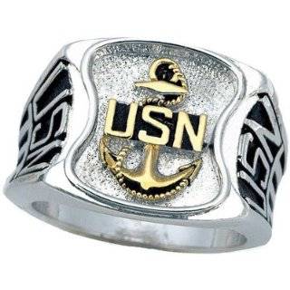  U.S. Navy Mens Ring For My Sailor by The Bradford 