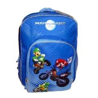 Nintendo Super Mario Bros. Wii Large School Backpack Bag   Full Size 
