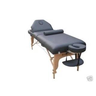  Black 2 Pad 2 Fold Massage Table W/Free Two Bolster