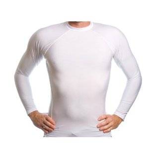  Mens SPF 50+ White Rash Guard