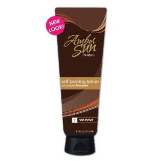 Amber Sun Sunless Dark Tanning Lotion with Bronzers 8.5 Oz.
