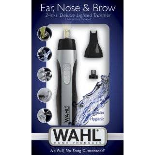 Wahl 5546 200 Ear, Nose and Brow 2 in 1 Deluxe Lighted Trimmer, Black 