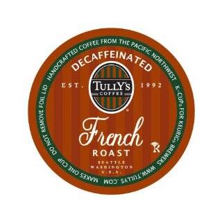 Tullys Coffee Decaffeinated French Roast, Extra Bold, 24 Count K Cup 