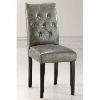   Parsons Chair, 37Hx17.5W, TXTRD LTH CREAM Cooper Tufted Parsons