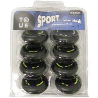 YOUTH INLINE SKATE REPLACEMENT WHEELS True Sport 64mm 82a OUTDOOR