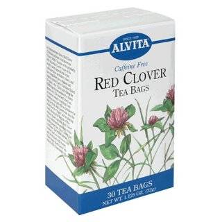 Alvita Tea Bags, Red Clover, Caffeine Free, 30 tea bags [1.125 oz (32 